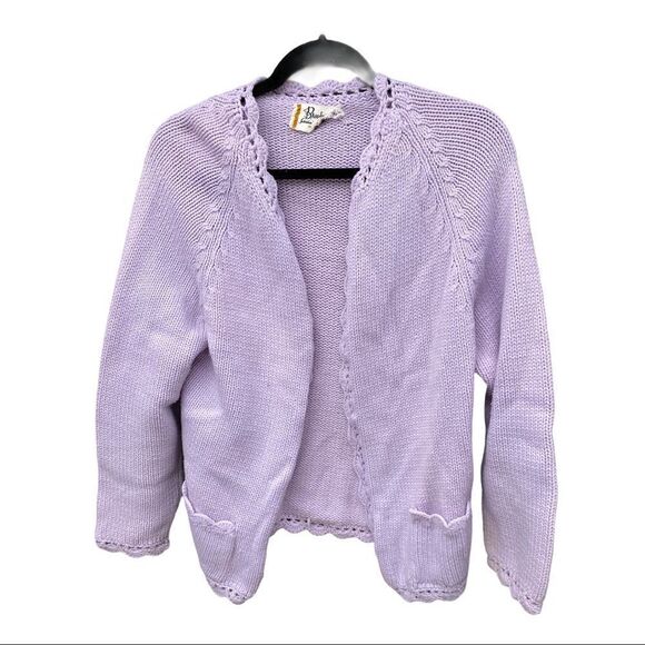 Vintage Broadway Cardigan Sweater Purple - Picture 1 of 7
